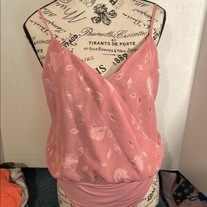 Express Pink Wrap Camisole Sleeveless Top
